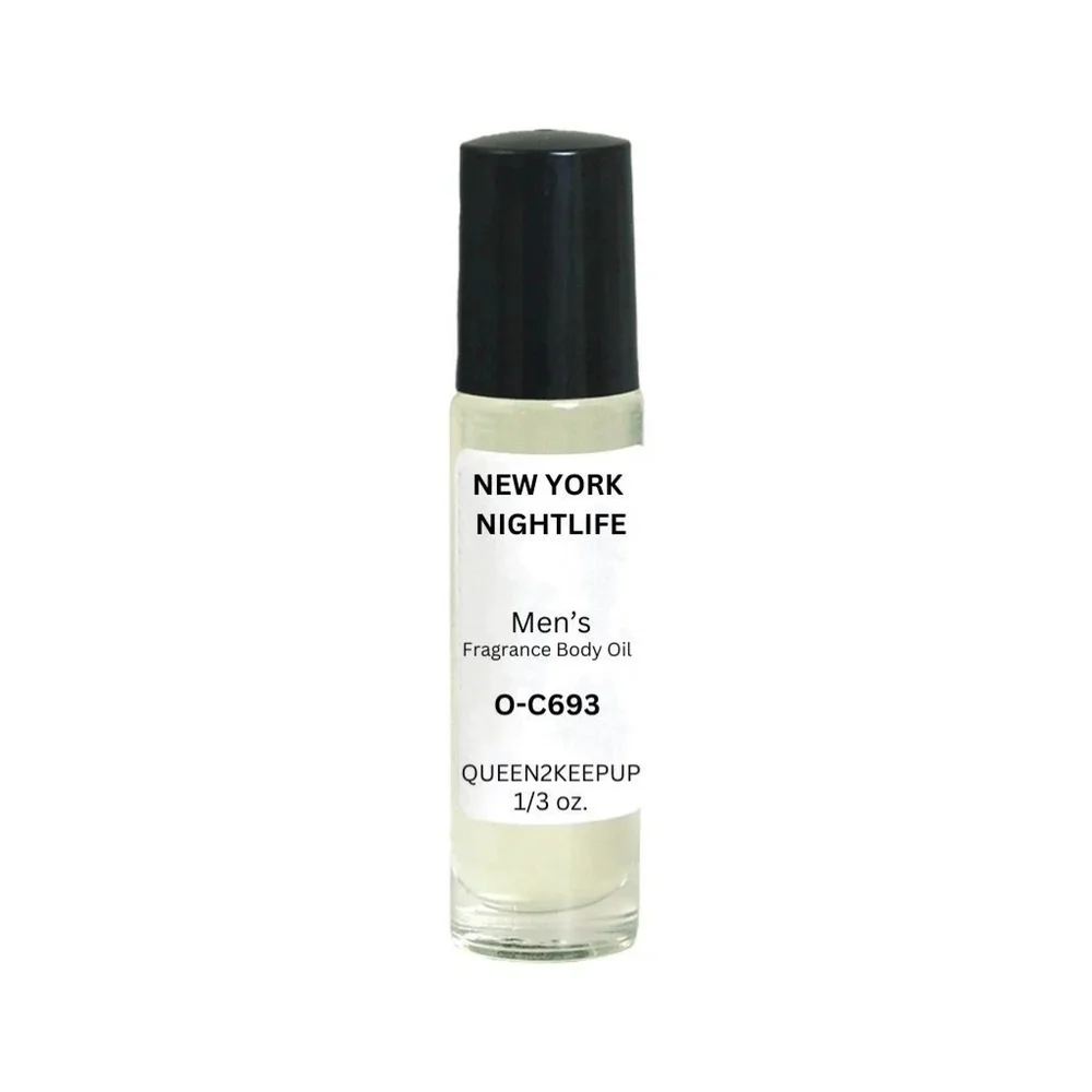 New York Nightlife (Men) Body Oil 10 ml Fragrance Pure Uncut 1/3 oz Roll-On